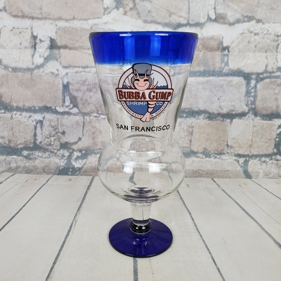 Bubba Gump Collectable Cobalt Glass San Francisco - Picture 1 of 10